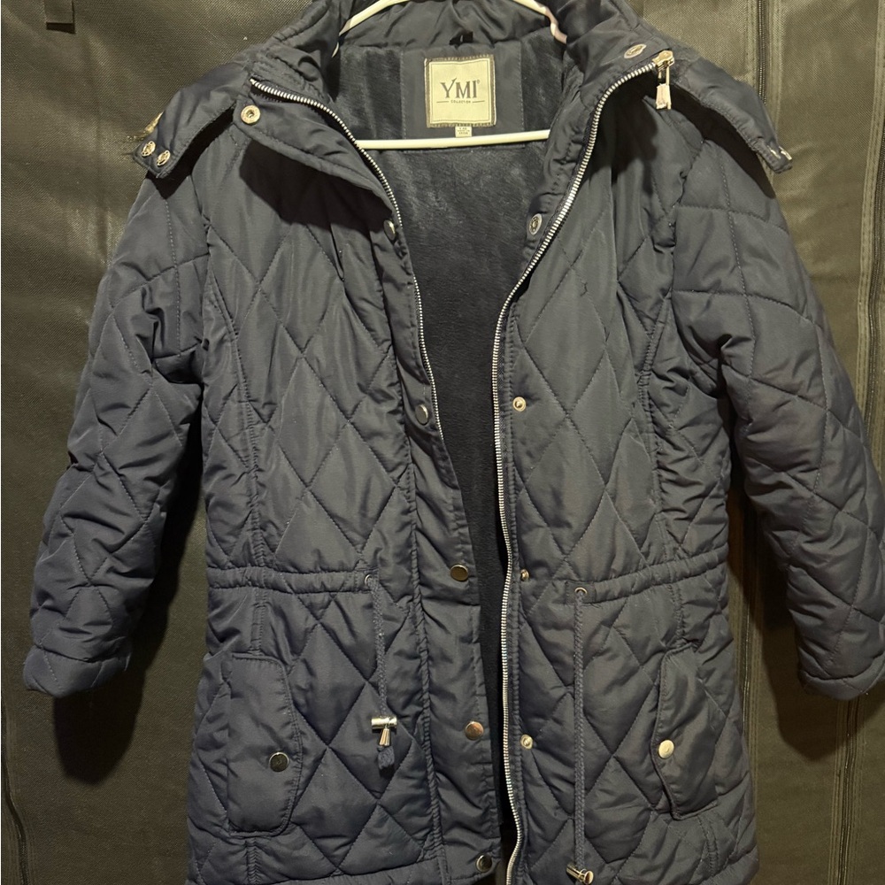 YMI Navy Kids Puffer Jacket